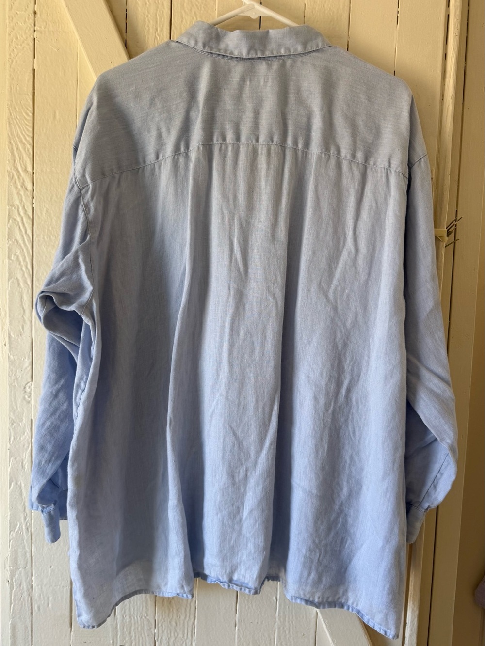 J Jill Linen Light Blue Womens Button-Down Shirt - Picture 2 of 7